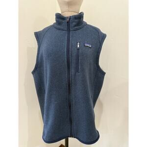 Patagonia Men's XL Better Sweater Fleece Vest Hiking Fall jacket Blue